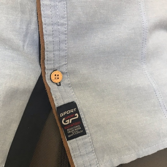 Men's Stylish Slim Fit Shirt in Light Blue Color - Picture 6 of 8